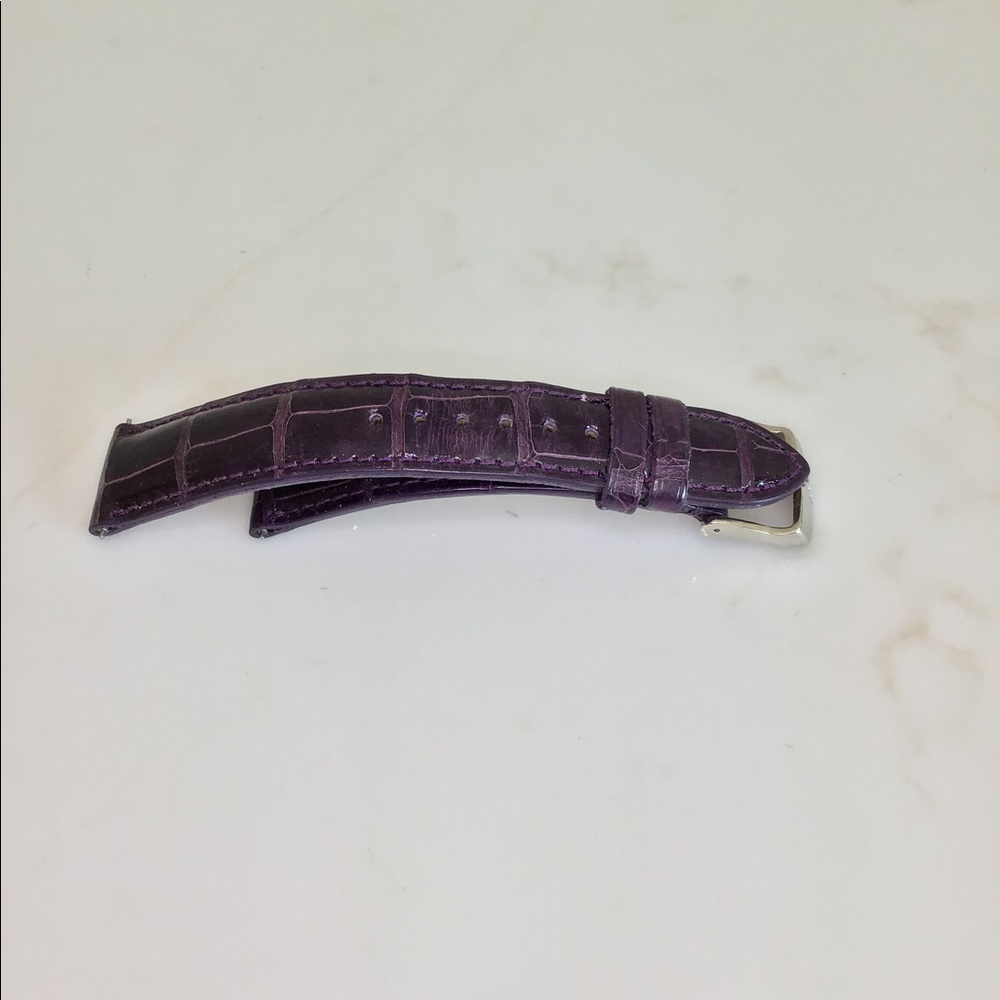 Michele 18 MM Purple Alligator Watchband